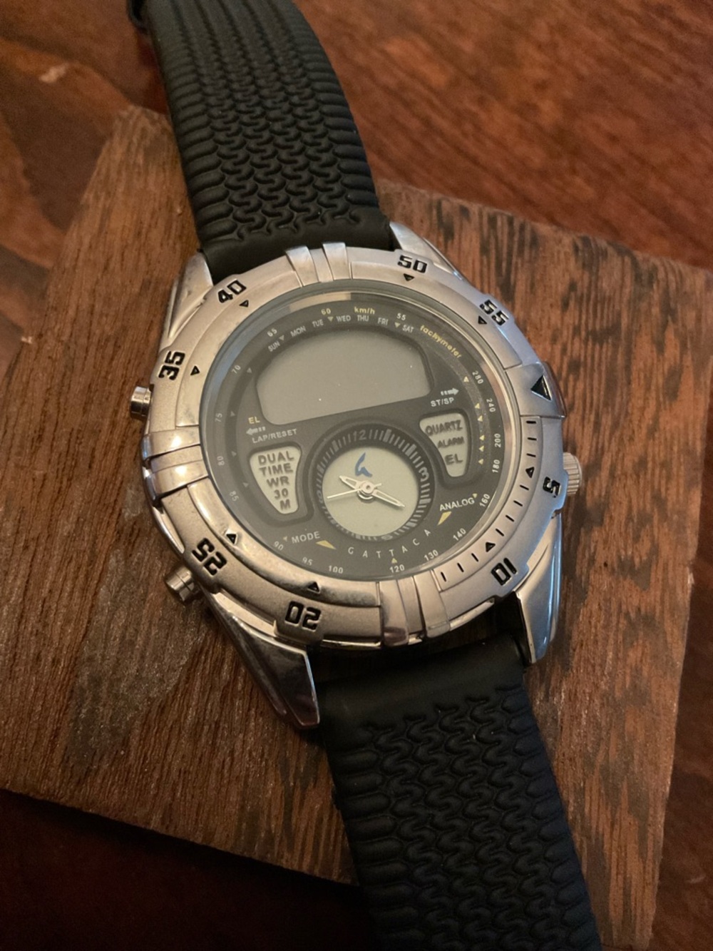 Gattaca Ani-Digi Dual Time Men’s Watch